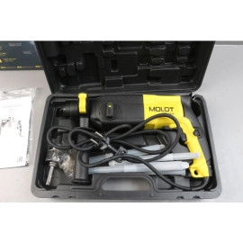 Перфоратор MOLOT MRH 2428 в чем. + (2 зубила, 3 сверла) уцененный (0267501503) (700 Вт, 2.6 Дж, 3 реж., патрон SDS-plus, вес 2.8 кг) (MRH242800027-у)